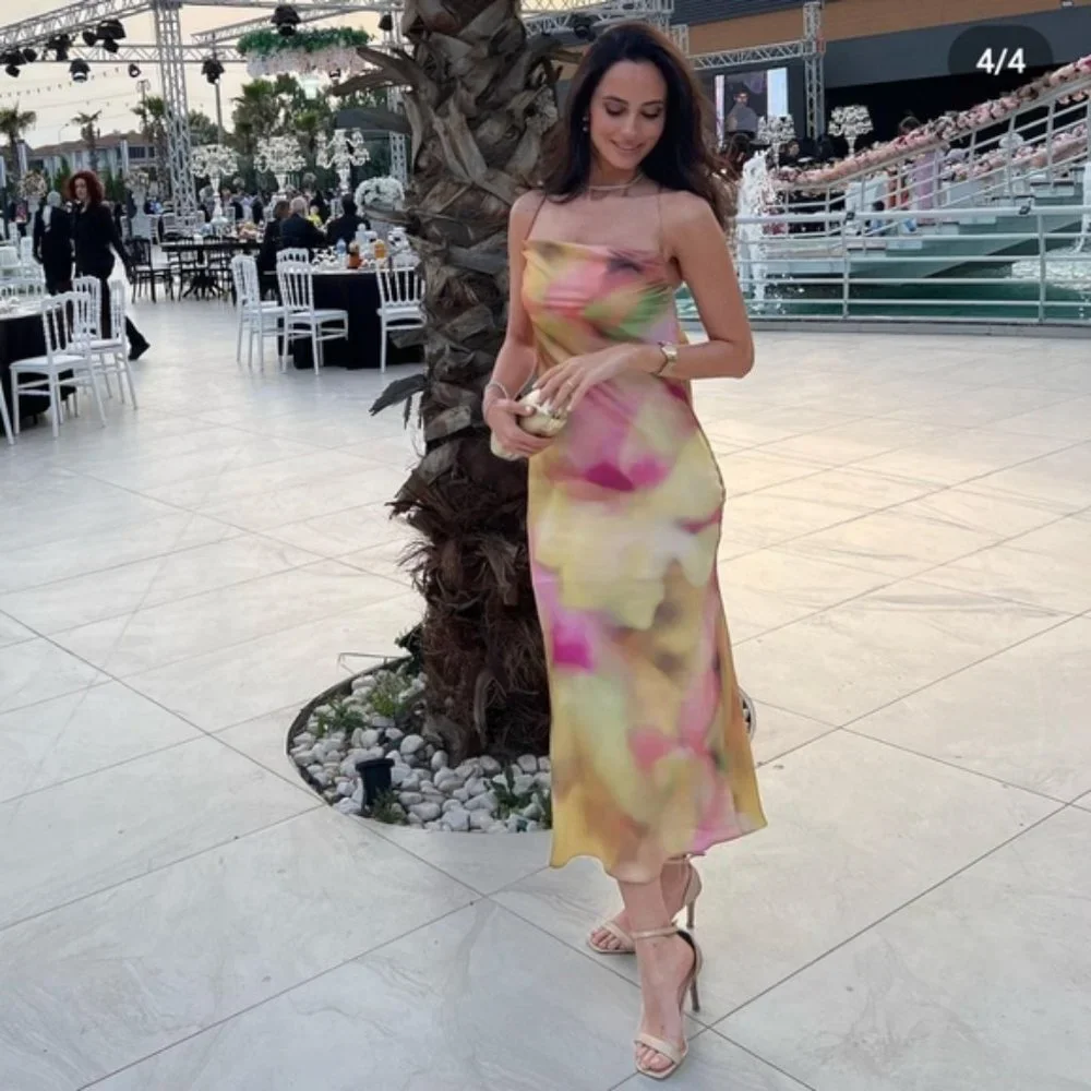 Zara Tie Dye Slip Dress - Picture 4 of 16